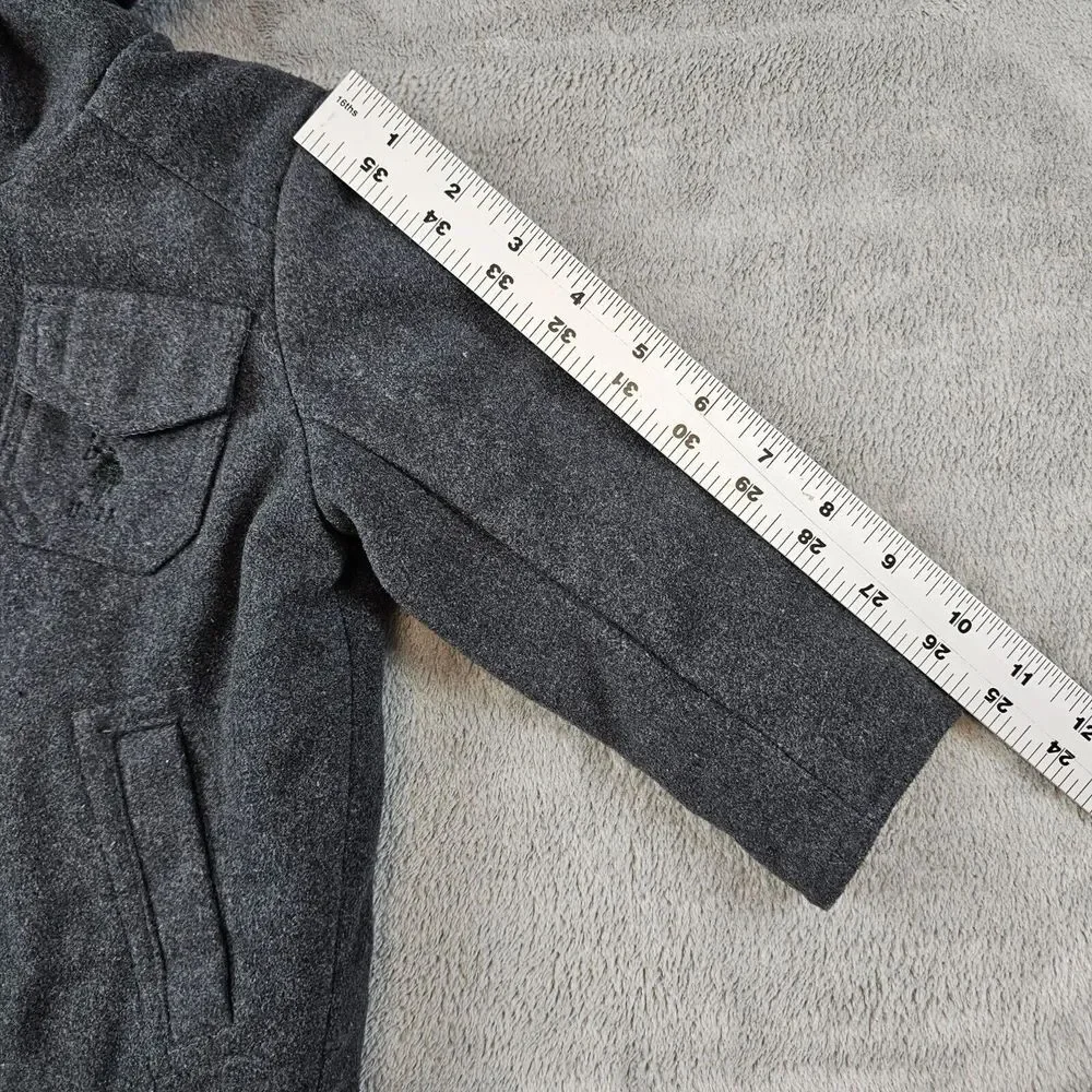 U.S. Polo Assn. Jacket Boys 18 Month Dark Gray Hooded‎ Long Sleeve Wool